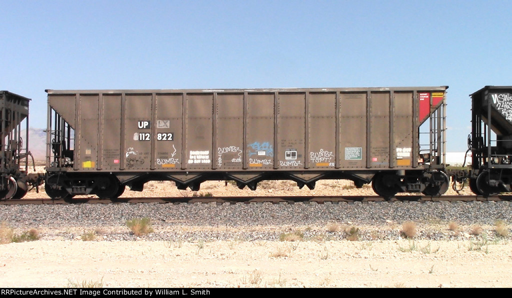 WB Unit Loaded Open Hooper Frt at Erie NV W-MdTrnSv-pshrs -65